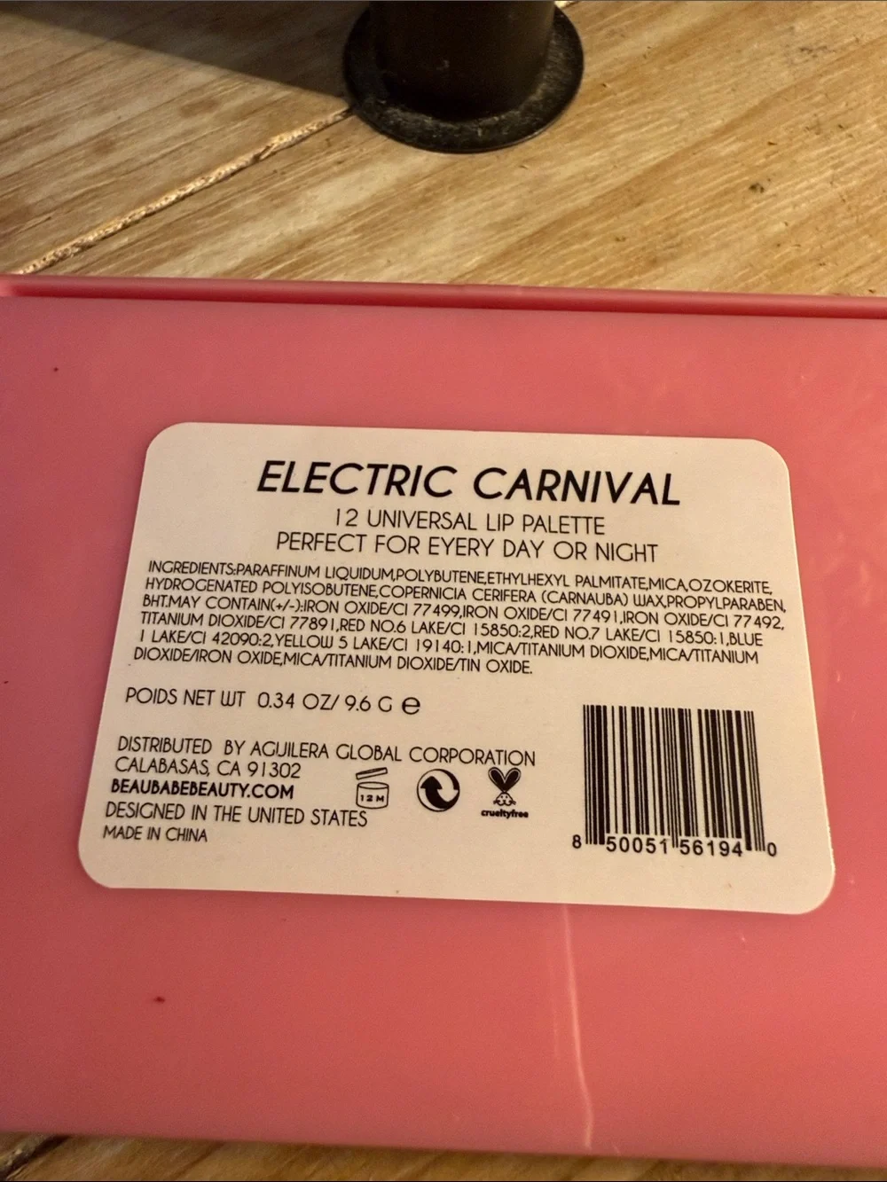 Beau babe beauty 12-Color lip  Palette - electric carnival  🆕